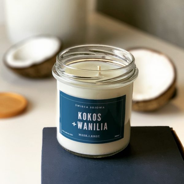 KOKOS +WANILIA - Wosk i Knot