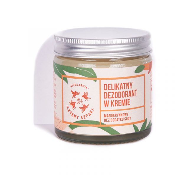 DELIKATNY DEZODORANT W KREMIE MANDARYNKOWY - 4 Szpaki